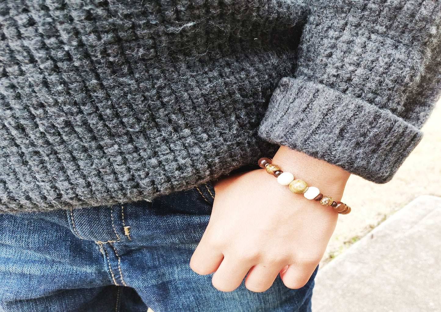 Natural Rhyolite Bracelet, TV400