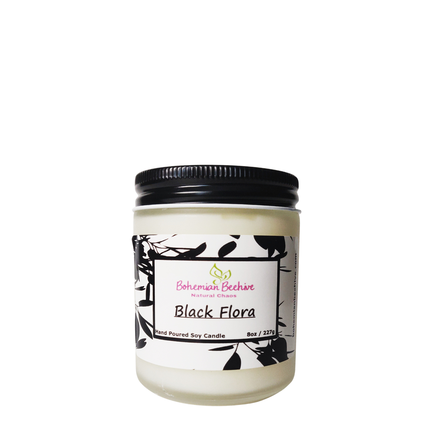 Black Flora Candle