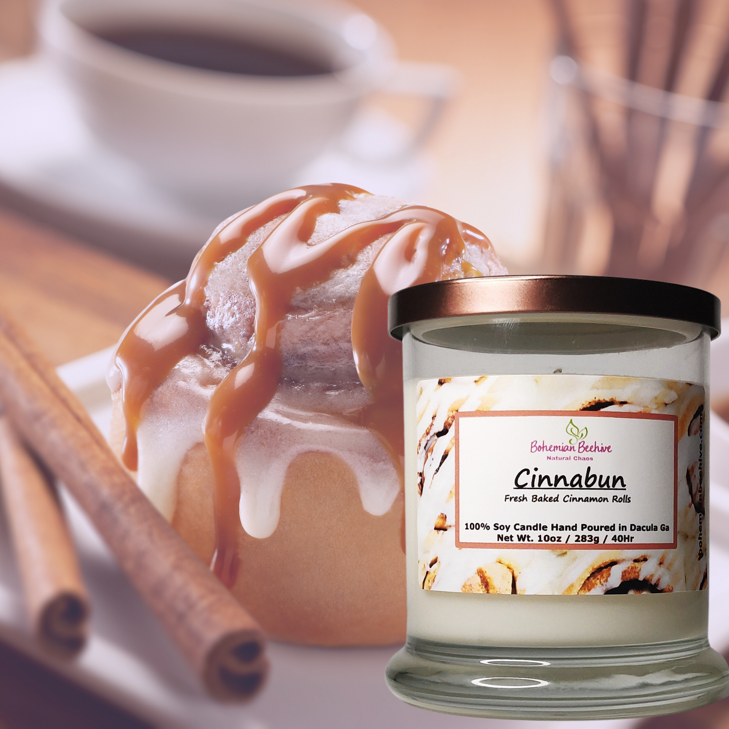 Cinnabun Candle